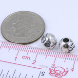 Sterling Silver Bead 925 Stamp Vintage Celtic CH Sign WSP247 Wholesale: See Discount Coupons in Item Details