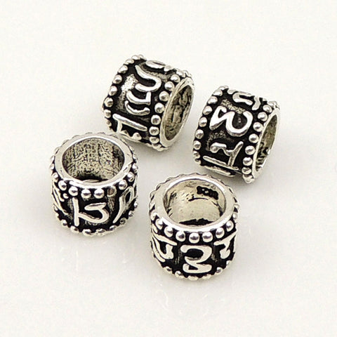 925 Sterling Silver OM Charm Mantra Buddhism Vintage WSP141X4 Wholesale Retail