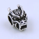 Sterling Silver 925 Vintage Celtic Wolf Head Bead Charm WSP242 Wholesale: See Discount Coupons in Item Details