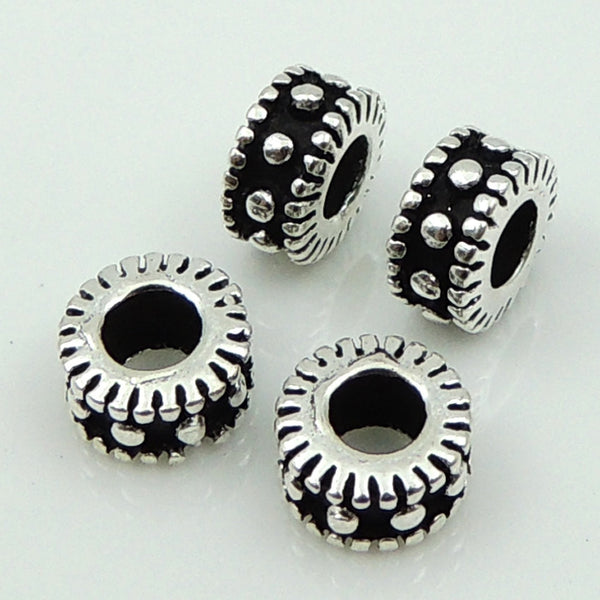 Sterling Silver Spacers 925 Vintage Celtic Bead Charm Spacer WSP118 Wholesale: See Discount Coupons in Item Details