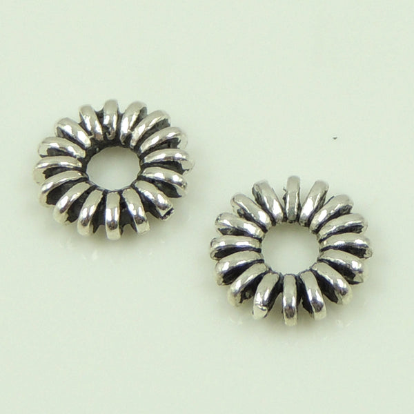 Sterling Silver Spacers 925 Vintage Celtic Donut Shape WSP054 Wholesale: See Discount Coupons in Item Details