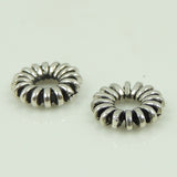 Sterling Silver Spacers 925 Vintage Celtic Donut Shape WSP054 Wholesale: See Discount Coupons in Item Details