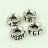 Sterling Silver Spacer 925 Vintage Mantra Buddhism WSP057 Wholesale: See Discount Coupons in Item Details