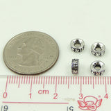 Sterling Silver Spacer 925 Vintage Mantra Buddhism WSP057 Wholesale: See Discount Coupons in Item Details