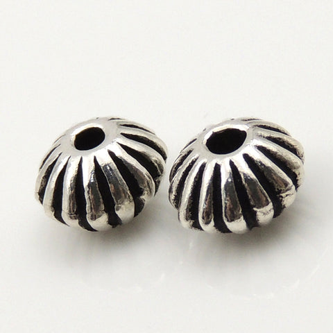 Sterling Silver Spacers 925 Vintage Rondelle WSP062 Wholesale: See Discount Coupons in Item Details