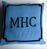 Monogrammed Euro sham, Initial Pillows, Euro sham Cushions, Throw pillow case, House pillows,