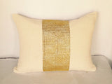 Cream Throw Pillows -Gold stone pillow cover, Gold Stone Cushion Cover,12x16 inches gift pillow IN STOCK