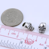 2 PCS 925 Sterling Silver Skull Bead Charm Vintage Celtic WSP248X2 Wholesale: See Discount Coupons in Item Details