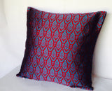 Blue, Purple Decorative Pillow Cover, Cushion Cover 18"X18", Purple Decorative Pillow Cover