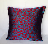 Blue, Purple Decorative Pillow Cover, Cushion Cover 18"X18", Purple Decorative Pillow Cover