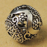 S925 Sterling Silver 16x15mm Vintage Celtic  Ellipse Bead Charm WSP017 Wholesale Retail