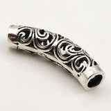 S925 Sterling Silver 7x22mm Vintage Celtic Love Heart Charm WSP101 Wholesale Retail