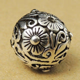 S925 Sterling Silver 14x14mm Vintage Celtic Round Bead Charm WSP018 Wholesale Retail
