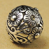 S925 Sterling Silver 14x14mm Vintage Celtic Round Bead Charm WSP018 Wholesale Retail