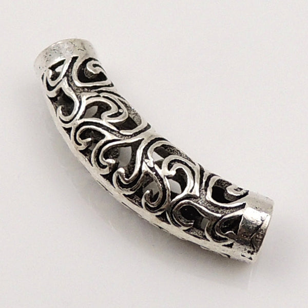 S925 Sterling Silver 7x22mm Vintage Celtic Love Heart Charm WSP101 Wholesale Retail