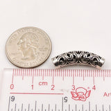 S925 Sterling Silver 7x22mm Vintage Celtic Love Heart Charm WSP101 Wholesale Retail