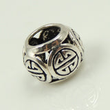 S925 Sterling Silver 7.5x10mm Vintage Style Chinese Lucky Sign Bead Charm WSP083 Wholesal Retail