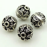 S925 Sterling Silver 9X9mm Vintage Celtic Round Bead Charm Spacer WSP127 Wholesale Retail