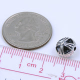 S925 Sterling Silver 10x9mm Vintage Celtic Cross Bead Charm 1mm Hole WSP251