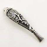 Sterling Silver 925 Stamped Vintage Chinese Lucky Fish Charm Bead WSP161 Wholesale: See Discount Coupons in Item Details