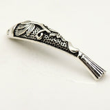 Sterling Silver 925 Stamped Vintage Chinese Lucky Fish Charm Bead WSP161 Wholesale: See Discount Coupons in Item Details