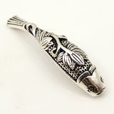 Sterling Silver 925 Stamped Vintage Chinese Lucky Fish Charm Bead WSP161 Wholesale: See Discount Coupons in Item Details