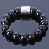 Men's Women Black Onyx Sterling Silver Bracelet 925 Charm Gemstone DiyNotion Handmade BR069