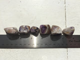 3 Tumbled Banded Amethyst