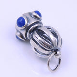 S925 Sterling Stamped Sterling Silver Hand-painted Crown Pendant for Mothers Day WSP260