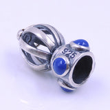 S925 Sterling Stamped Sterling Silver Hand-painted Crown Pendant for Mothers Day WSP260