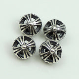 4 PCS S925 Sterling Silver 5x6mm Celtic Cross Bead Spacer WSP188X4 Wholesale Retail