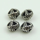 4 PCS S925 Sterling Silver 5x6mm Celtic Cross Bead Spacer WSP188X4 Wholesale Retail