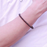 Handmade Men Women Garnet Bracelet Natural Grade AAA Gemstone Red Wine Color DiyNotion BR358E