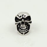 2 PCS Sterling Silver 925 Vintage Celtic Skull Bead Charm Spacer WSP215x2 Wholesale: See Discount Coupons in Item Details