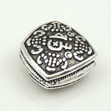 Sterling Silver 925 Vintage Chinese Lucky Flat Bead Charm WSP165 Wholesale: See Discount Coupons in Item Details