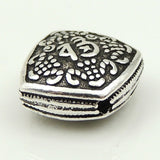 Sterling Silver 925 Vintage Chinese Lucky Flat Bead Charm WSP165 Wholesale: See Discount Coupons in Item Details