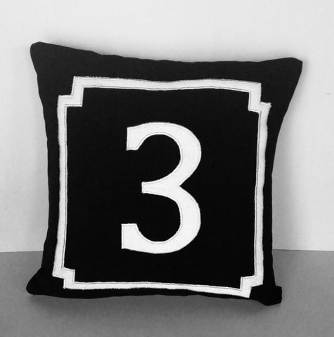 Graduation gift ideas, Monogram handmade gift Idea, Number gift pillows, Number Throw Pillow Decorative Throw Pillow Cover