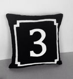 Graduation gift ideas, Monogram handmade gift Idea, Number gift pillows, Number Throw Pillow Decorative Throw Pillow Cover