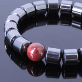 Men's Women Hematite Jasper Stone Bracelet Gemstone DiyNotion Handmade BR096