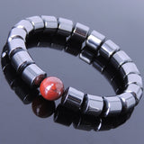 Men's Women Hematite Jasper Stone Bracelet Gemstone DiyNotion Handmade BR096
