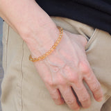 Men Women Gemstone Bracelet High Quality Cirine 925 Sterling Silver Clasp DiyNotion BR381