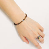 Men's Women Tiger Eye Sterling Silver Bracelet 925 Bead Clasp Gemstone DiyNotion Hadmade BR124