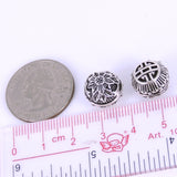Sterling Silver 925 Vintage Double-sided Lotus Lucky Bead Charm WSP263 Wholesale: See Discount Coupons in Item Details