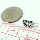 Sterling Silver 925 Vintage Tibetan Leaf Bracelet Pendant/Charm WSP156 Wholesale: See Discount Coupons in Item Details