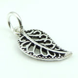 Sterling Silver 925 Vintage Tibetan Leaf Bracelet Pendant/Charm WSP156 Wholesale: See Discount Coupons in Item Details