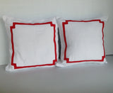 Unique Gift for her,Bedroom decor, Border Pillow Cover,Pillows with borders,