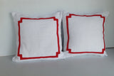 Unique Gift for her,Bedroom decor, Border Pillow Cover,Pillows with borders,