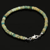 Jasper Stone Anklet Gemstone 925 Sterling Silver Clasp for Men Women DiyNotion Handmade AN004