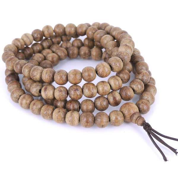 108 Beads 8mm Vietnamese Agarwood/ Eaglewood/ Gaharu Men Women Stretchable Mala Bracelet/Necklace DIY-NOTION AW002