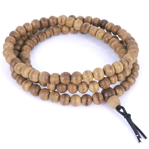 108 Beads 6.5mm Vietnamese Agarwood/ Eaglewood/ Gaharu Men Women Stretchable Mala Bracelet/Necklace DIY-NOTION AW003